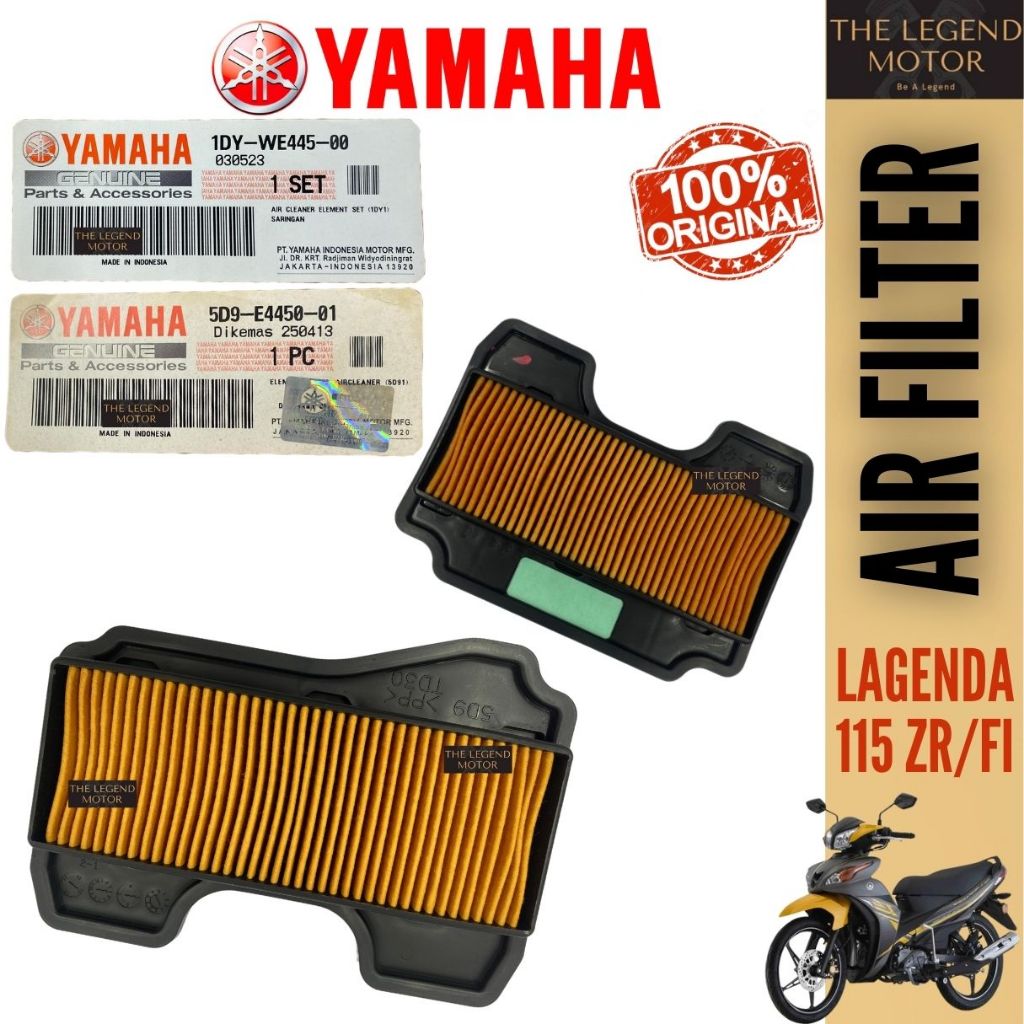LAGENDA115 FI LAGENDA115FI Z ZR กรองอากาศทําความสะอาดองค์ประกอบ Assy Penapis Angin Udara 1DY-WE445-0