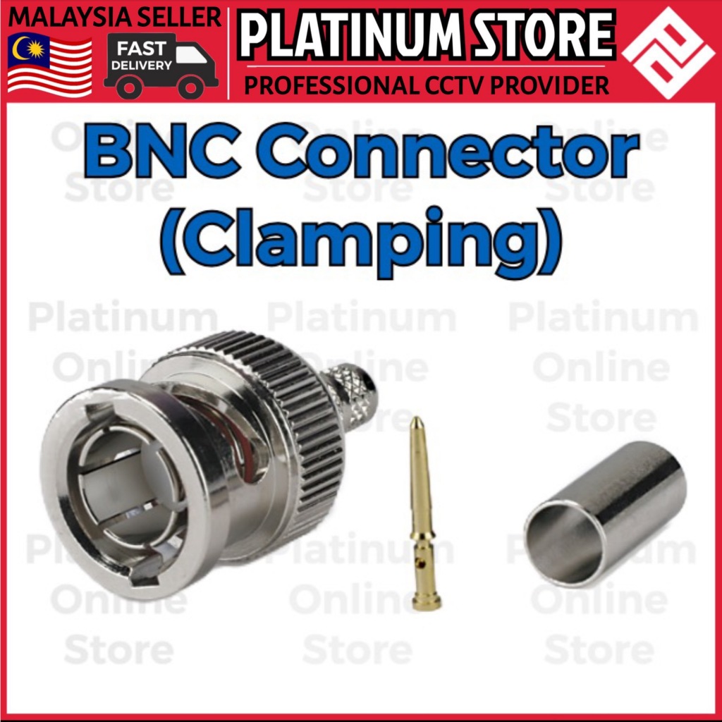 HIKVISION กล้องวงจรปิด BNC RG59 Crimping Type ขั้วต่อกล้องวงจรปิดสําหรับสายโคแอกเซียล