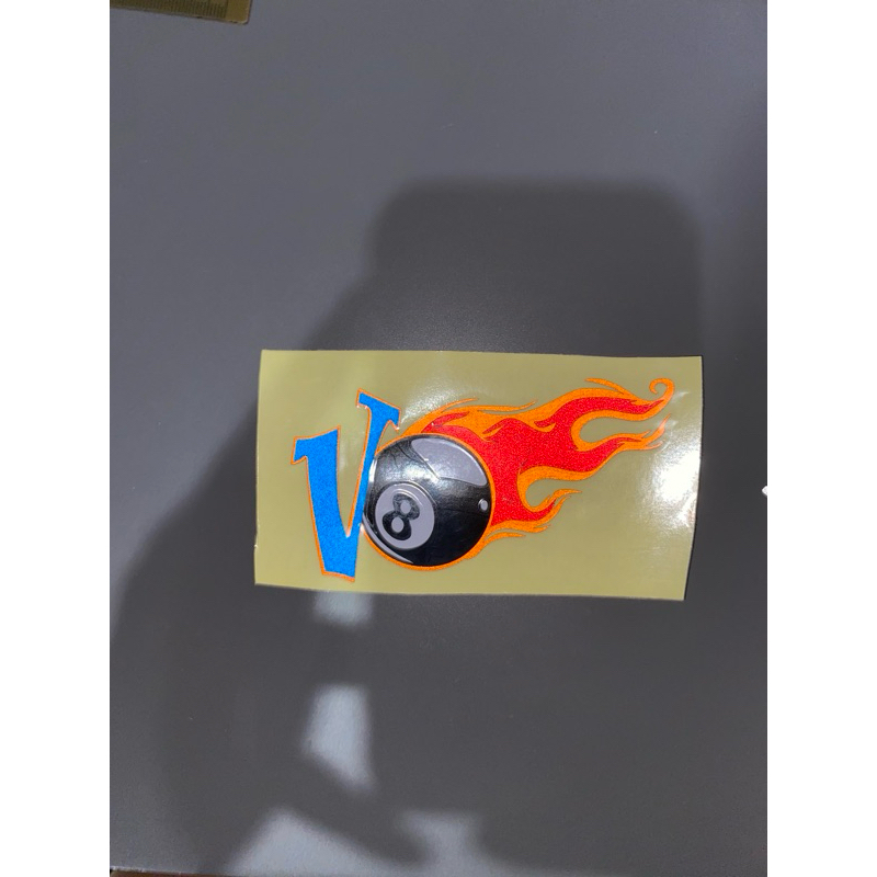 สติ๊กเกอร์ api v8 vLapan v8ball(คุณภาพสูง )สะท้อนแสงตัด 3 มิติ