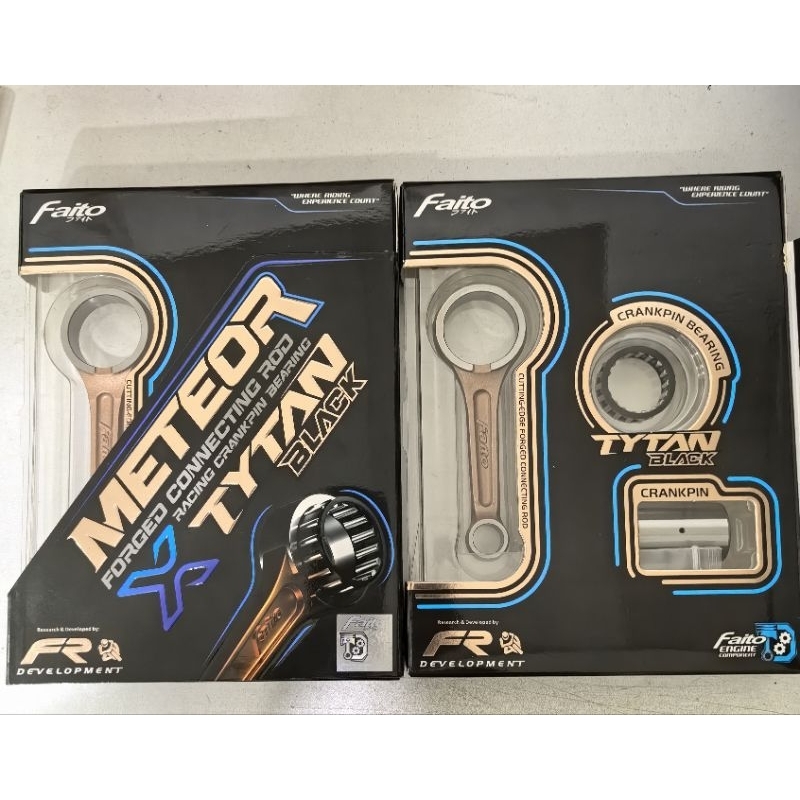 FAITO LC135 4S CON ROD STANDARD SPEC FORGEN METEOR RACING CONNECTORING ROD ASSY (X-TYTAN BLACK) -ENH