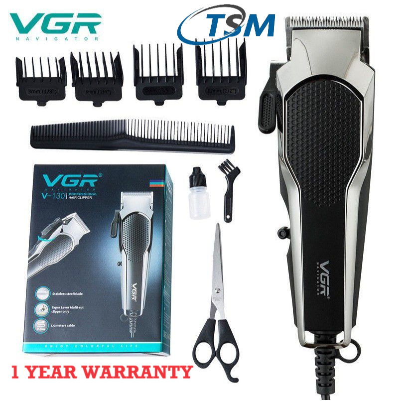 VGR V-130 ปัตตาเลี่ยนตัดผมไฟฟ้ามืออาชีพ ผู้ชายกรูมมิ่งจอน ปัตตาเลี่ยนผม Gunting Rambut Dan Jangut