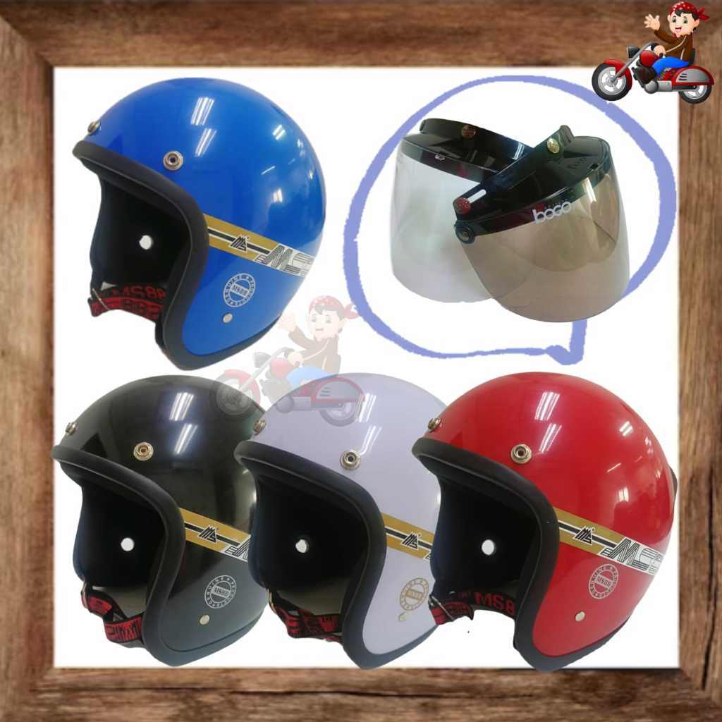 หมวกกันน็อค SGV MS88 MS88 HELMET & VISOR SIZE L 60/62CM /HELMET MS88 ** VISOR CLEAR/SMOKE **