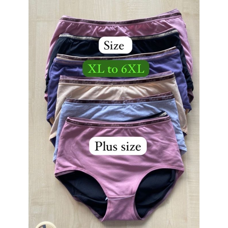 พลัสไซส์ 020530 กางเกงชั้นใน xl-6xl 3 ชิ้น