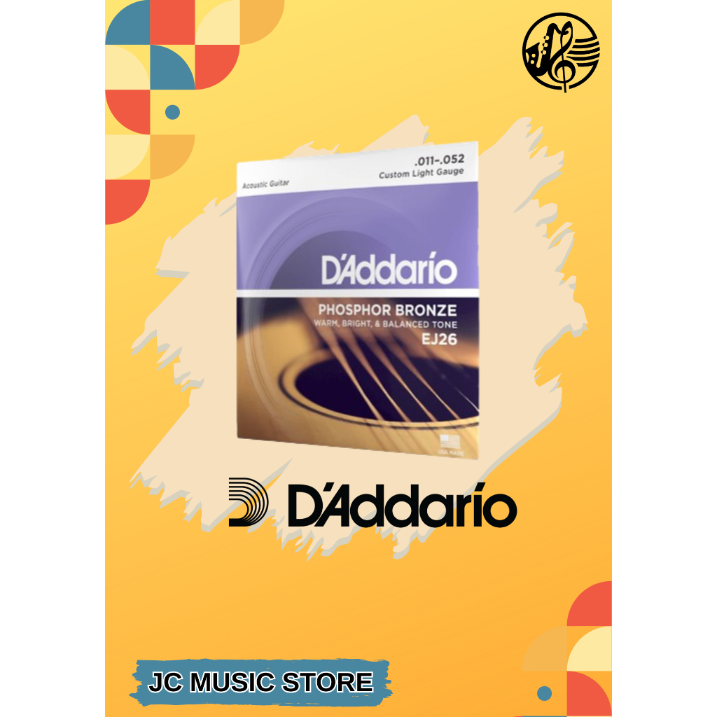Daddario กีต้าร์โปร่งต่อย ครบชุด EJ series EJ13 EJ15 EJ16 EJ26