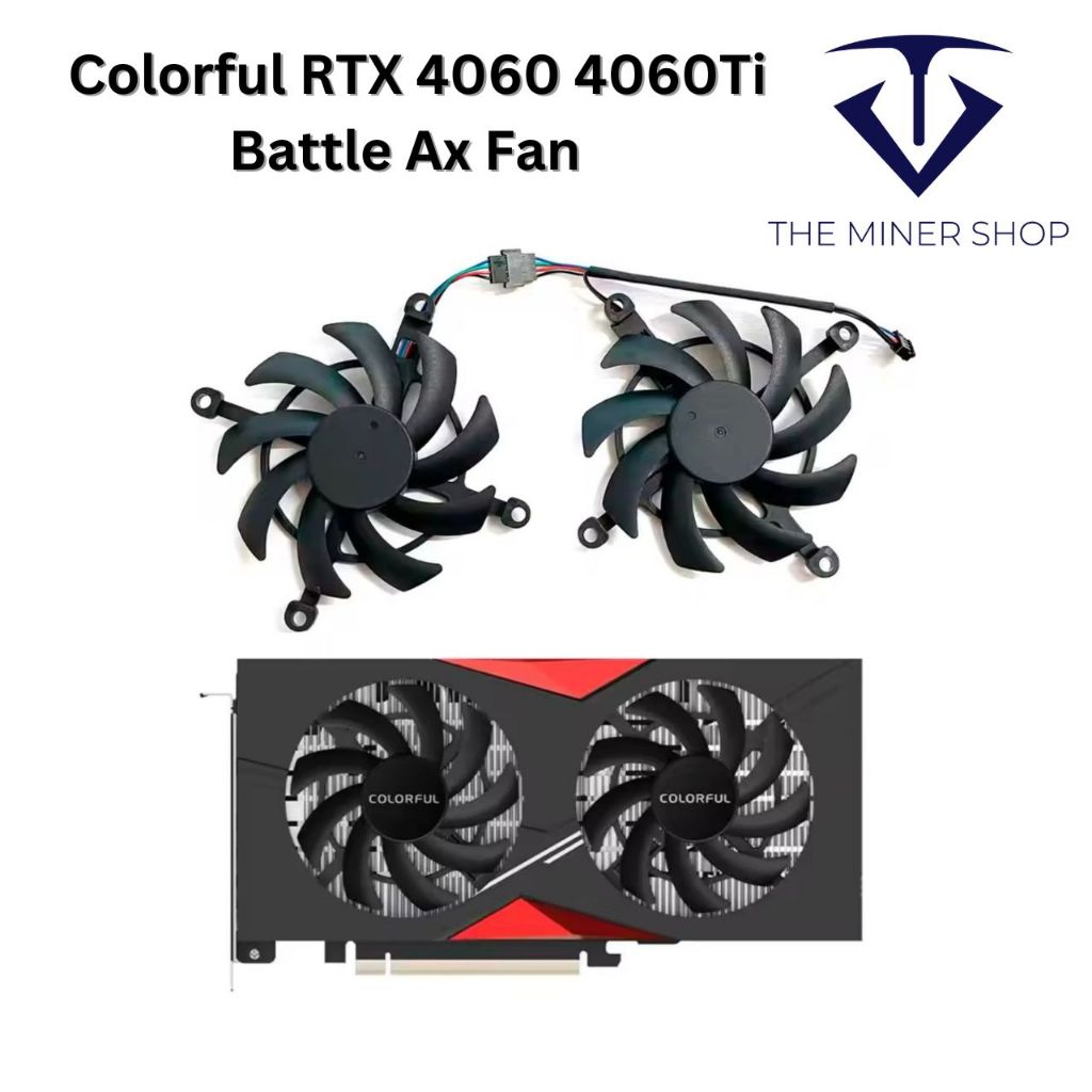 เปลี่ยนพัดลม GPU GeForce 4060, 4060Ti NB DUO สีสันสดใส