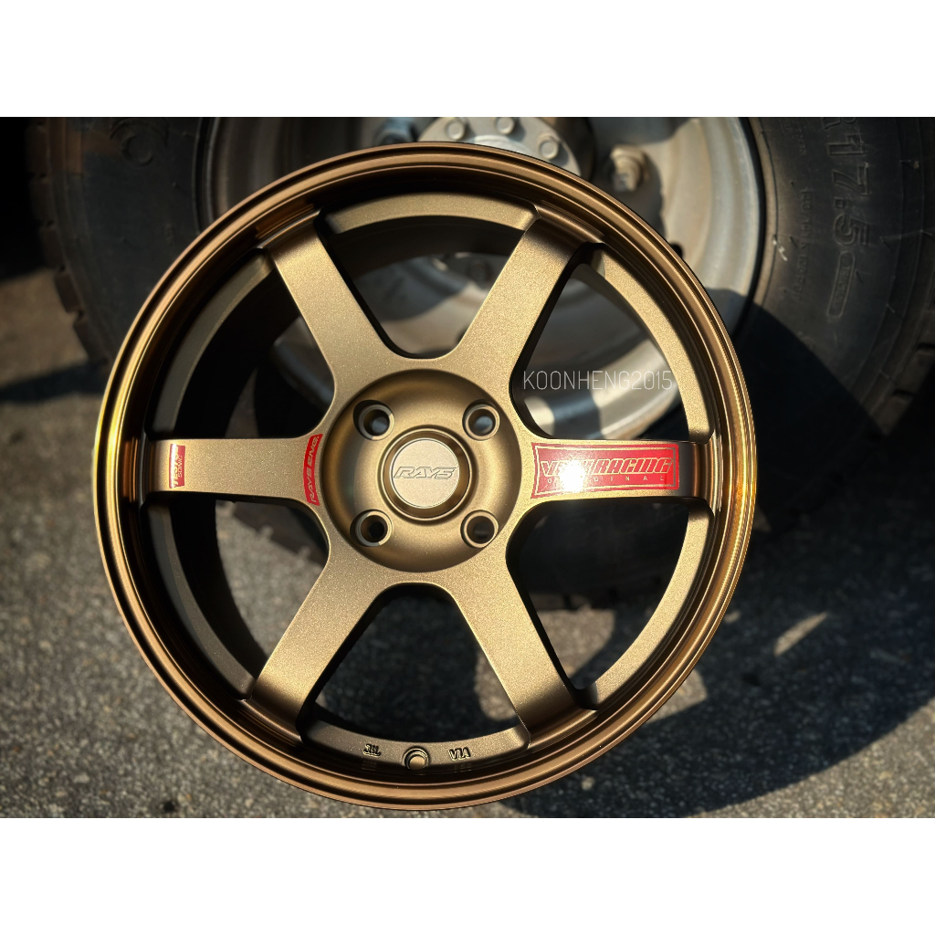 รถใหม่ Sport Rim FLOW FORMING RAYS VOLK RACING (VR) TE37SL SONIC ล้อ 17X8J 4x114 ET38 -