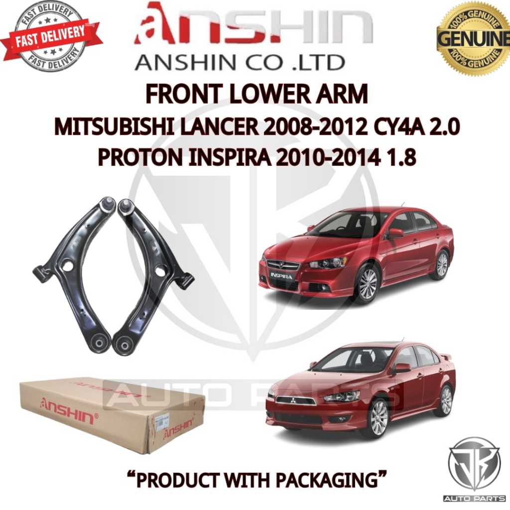 ANSHIN แขนหน้า PROTON INSPIRA 2010 1.8/2.0,MITSUBISHI LANCER CY4A 2008 2.0 (MIA-4013A010/MIA-4013A00