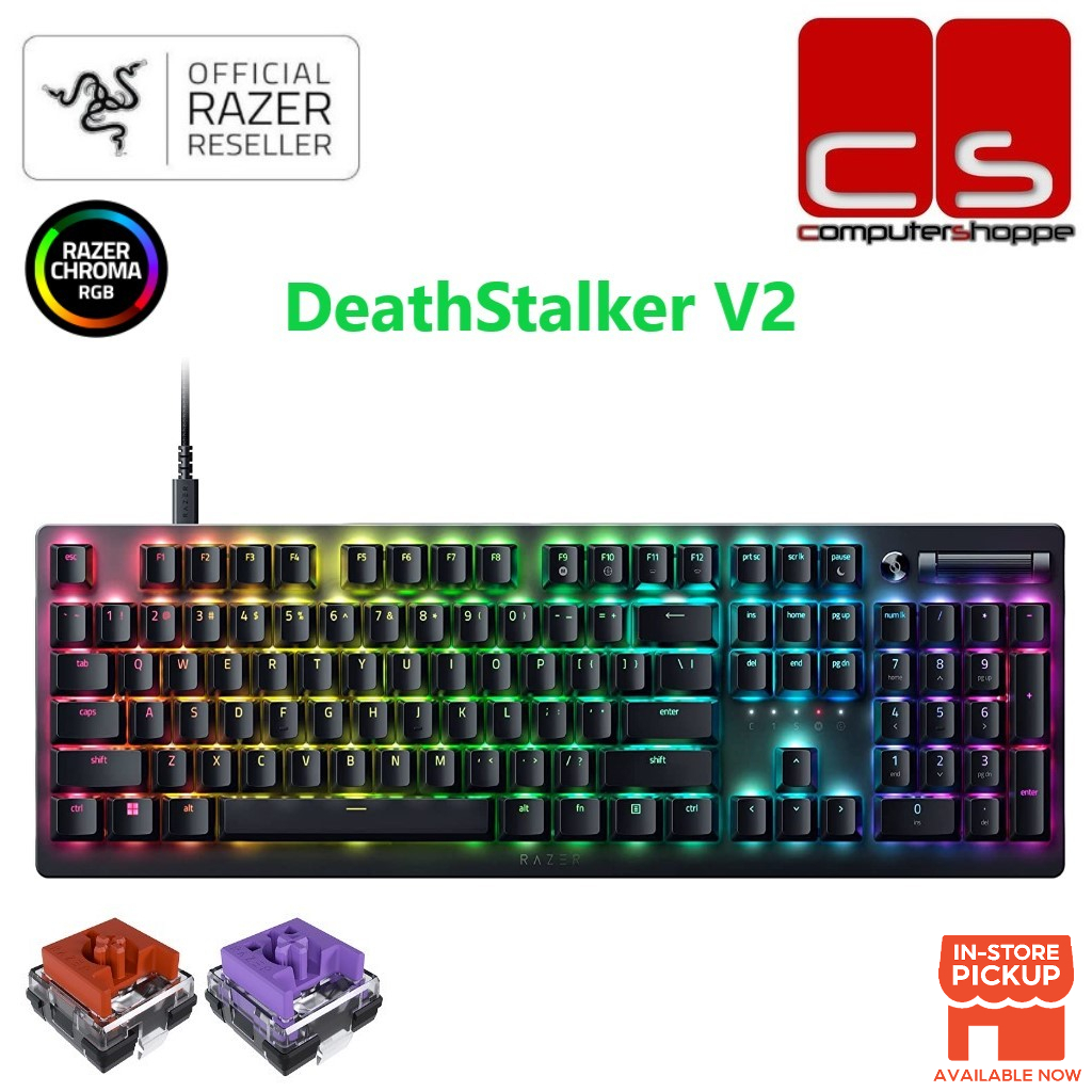 Razer DeathStalker V2 Low-Profile RGB Optical Gaming Keyboard