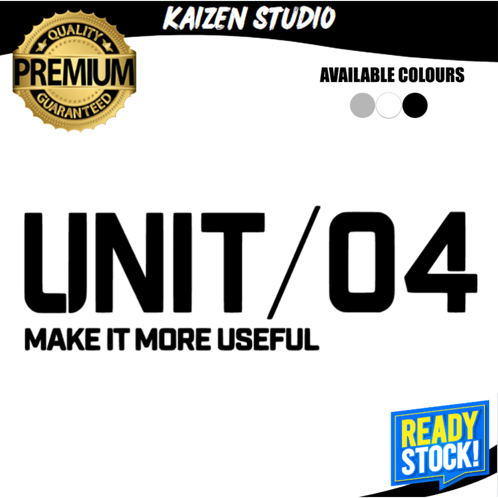 Kaisen STUDIO Unit / 04 Make It More ที่มีประโยชน์ Camping Outdoor Adventure Decal สติกเกอร์ตัดไวนิล