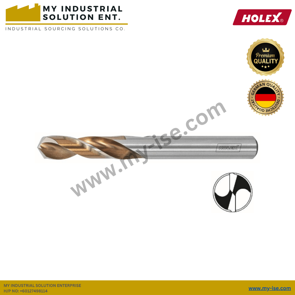 HOLEX / CleverDrilling HSS Jobber เจาะ / คุณภาพสูง / เจาะ Stub / Dia 2.00 - 9.00 / 113006
