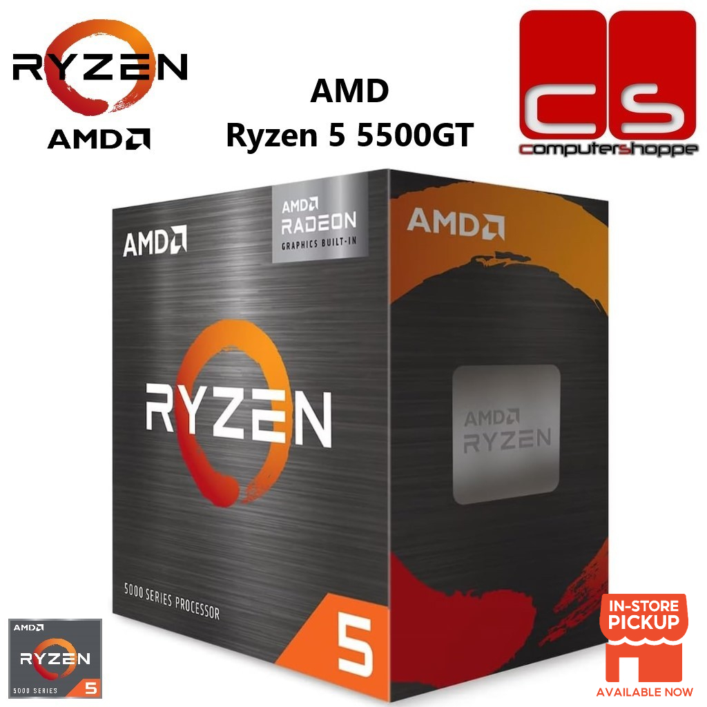 AMD Ryzen 5 5500GT 6 Cores 12 ด้ายโปรเซสเซอร์เดสก์ท็อป