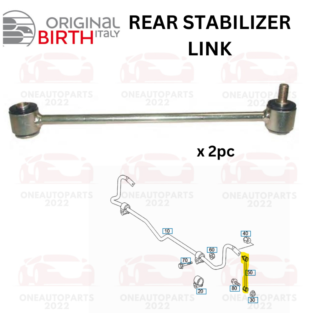 BIRTH ITALY REAR STABILIZER LINK MERCEDES BENZ W211 CLS W219 C219 SL R230