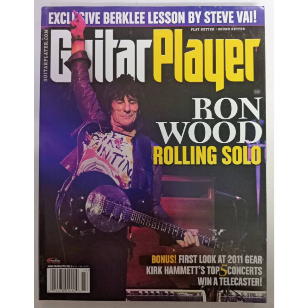 GUITAR PLAYER: RON WOOD - ISSUE NEW PRODUTS 2011 KIRT HAMMET,EDDIE VAN HALEN,GREG HAMPTON, PRINCE & 