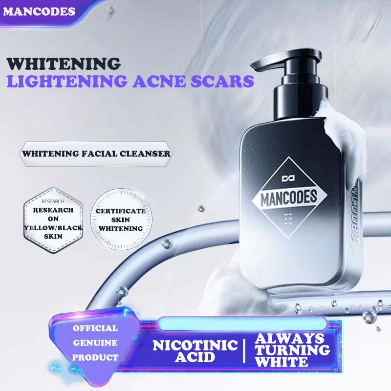 Mancodes Pemutihan Pencuci Muka Whitening Moisturizing Facial Cleanser 150g