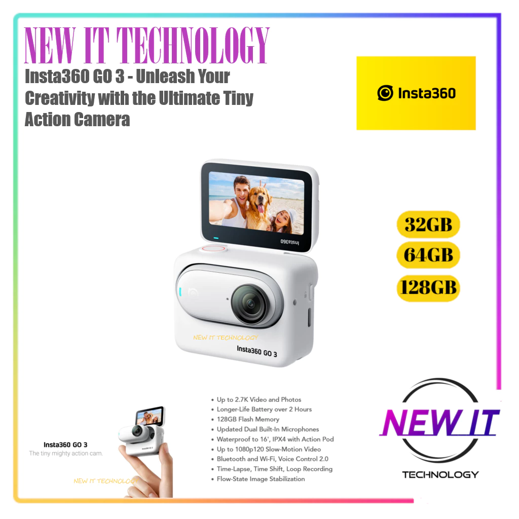 Insta360 GO 3 2.7K และ GO 3S 4K กล้องแอคชั่นกันน้ำ IPX8
