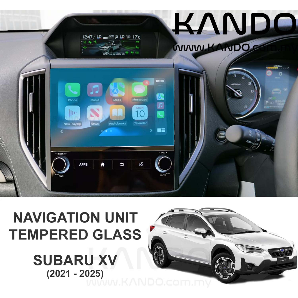 Subaru XV ตัวป้องกันกระจกนิรภัย Subaru XV ตัวป้องกันหน้าจอ Subaru XV หัวหน่วยแก้ว XV GPS