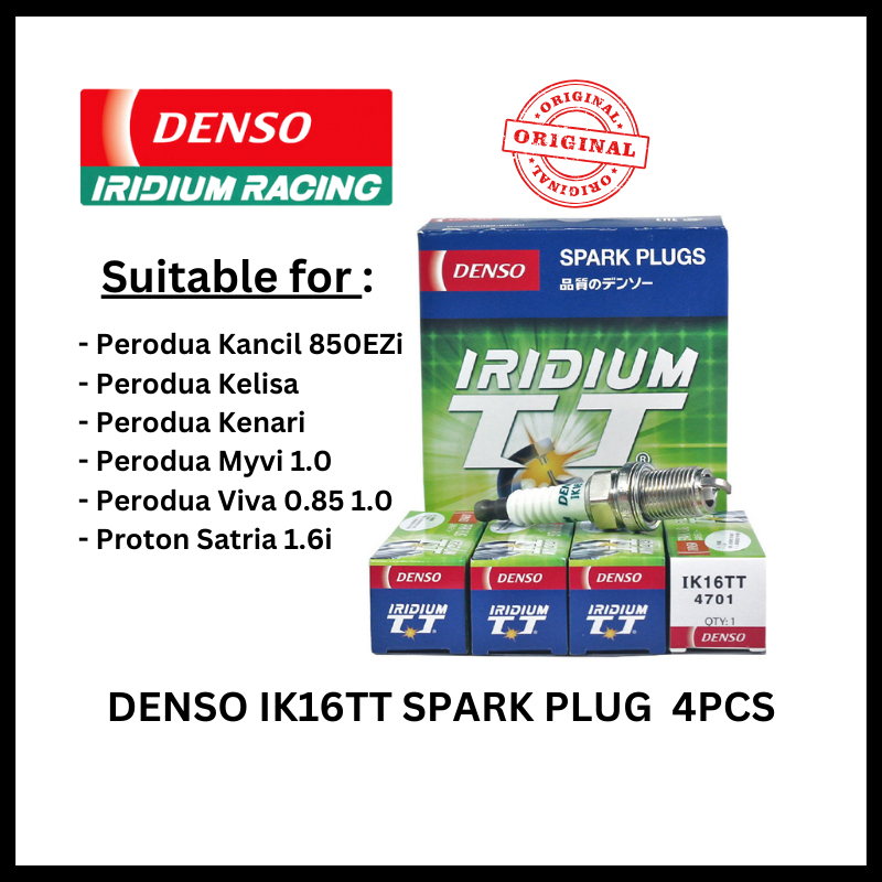 หัวเทียน DENSO Iridium IK16TT Perodua Myvi 1.0 Kelisa Kenari Kancil850EZ Viva 0.85 1.0 Proton Satria