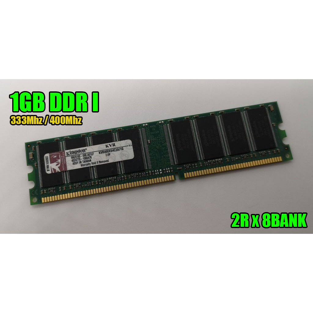 512MB 1GB DDR1 333mhz 400Mhz Desktop Used Ram 400mhz / รับประกันหนึ่งปี / ทดสอบก่อนส่ง