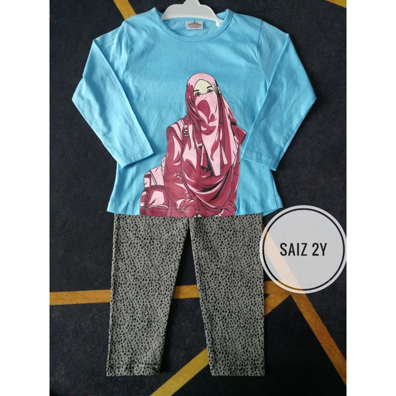 Pijama ชุดแขนยาว มุสลิม (2-8y) pijama girl DESIGN