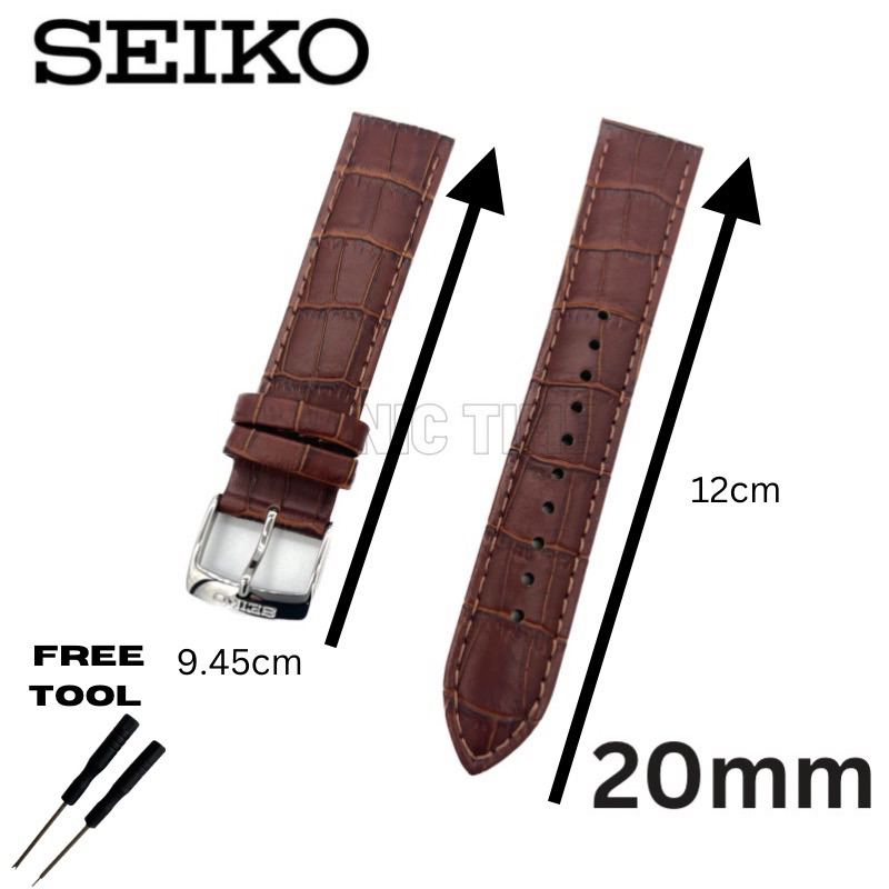 Seiko 7T92-0LT0 / SNDC31P1 / 4LR2JE Leathero Brown 20mm