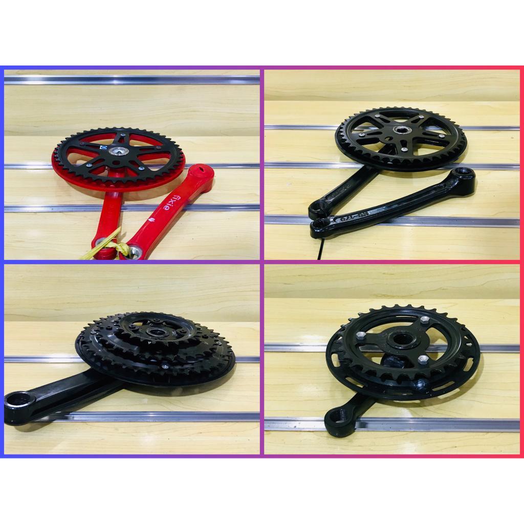 Fixie Crankset Alloy 44T ,28T สําหรับจักรยาน BMX,จักรยานพับ,Fixie ,Fixie Bike ,Crank จักรยาน