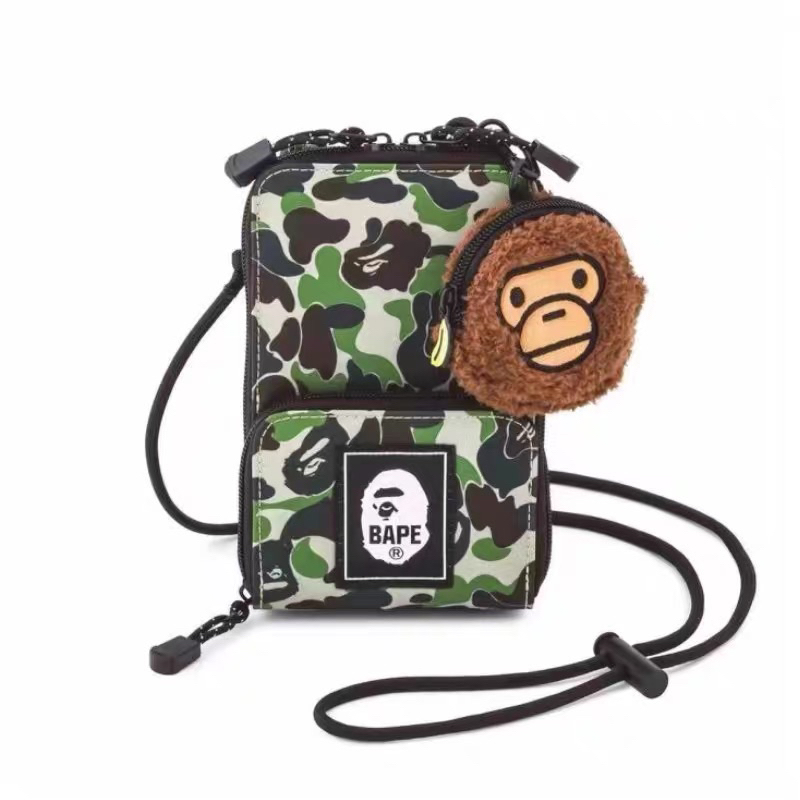 AAPE BAPE A BATHING APE JAPAN Sling Chest Waist Shoulder Porch Pouch Crossbody Bag Beg lelaki BAPE A