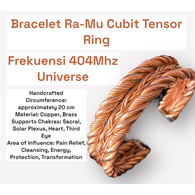 แหวน Tensor กําไลข้อมือพิเศษ Ra-Mu Cubit 404mhz
