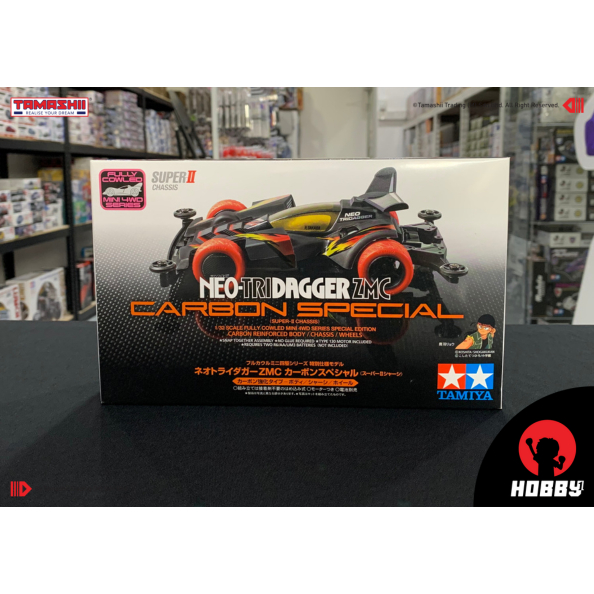 Tamiya 9558 Neo-Tridgger ZMC Carbon Special (แชสซี Super II) (Mini 4WD)