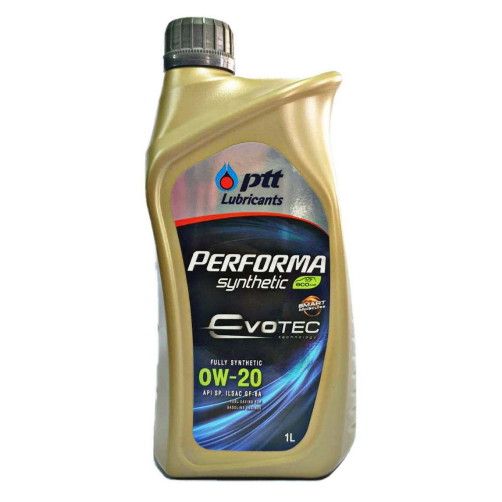 PTT PERFORMA รถอีโคสังเคราะห์เต็ม 0w-20 (API SP SQ / ILSAC GF-6A 7A) 1L