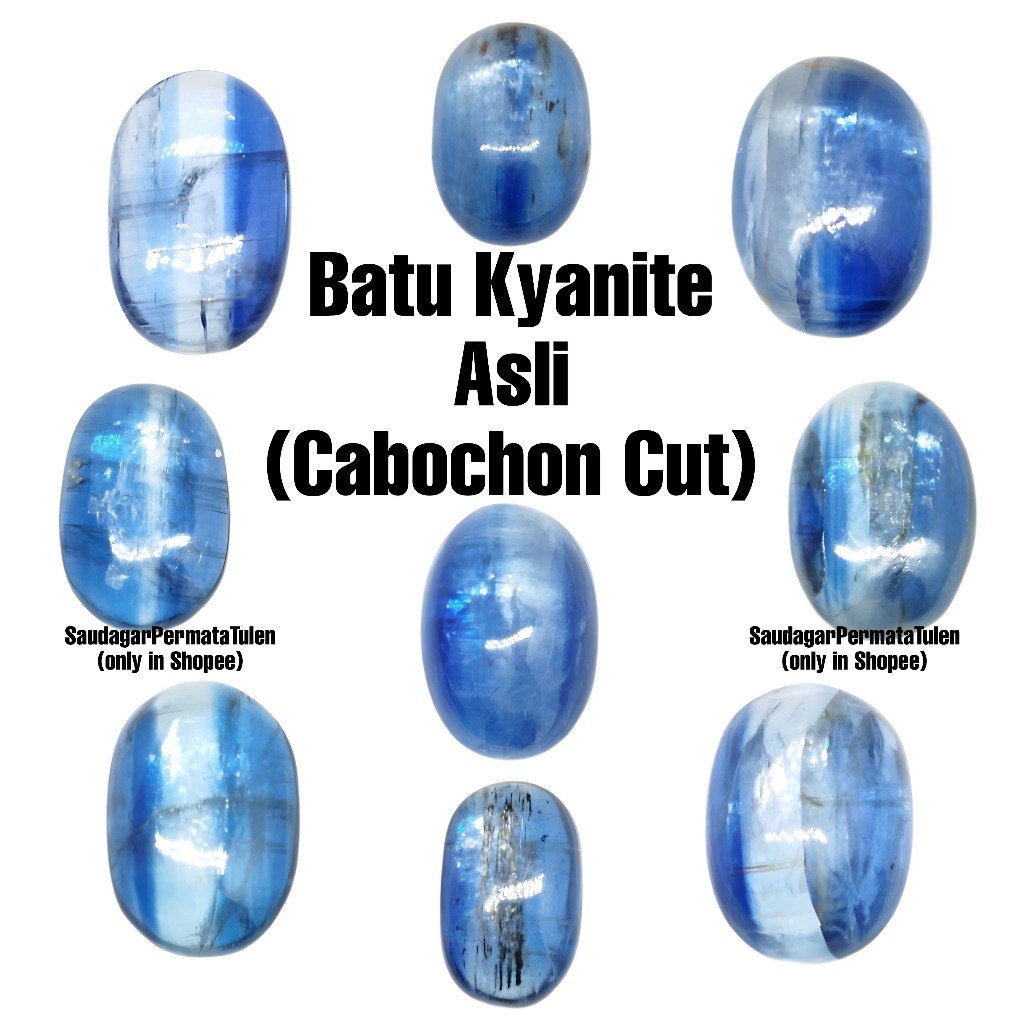 หินแหวน Cabochon Kyanite 100% || หินอิคทาร์แท้