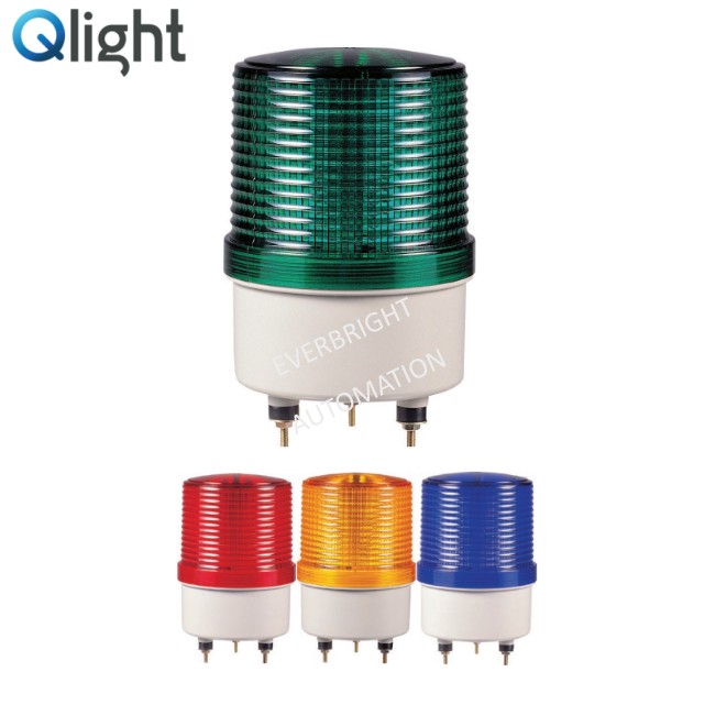 Q-Light Qlight S100L 100 มม.LED 24V 240V สัญญาณแสงหมุนไฟเตือน Beacon Light