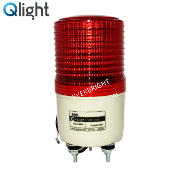 Q-Light Qlight S60L 60 มม.LED 24V 240V สัญญาณแสงหมุนไฟเตือน Beacon Light