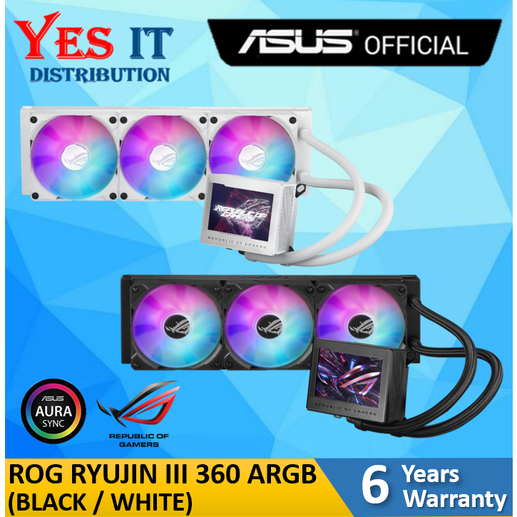 ASUS ROG RYUJIN III 360 ARGB / 360 ARGB EXTREME All-in-one Liquid CPU Cooler พร้อมหม้อน้ํา 360 มม. 3