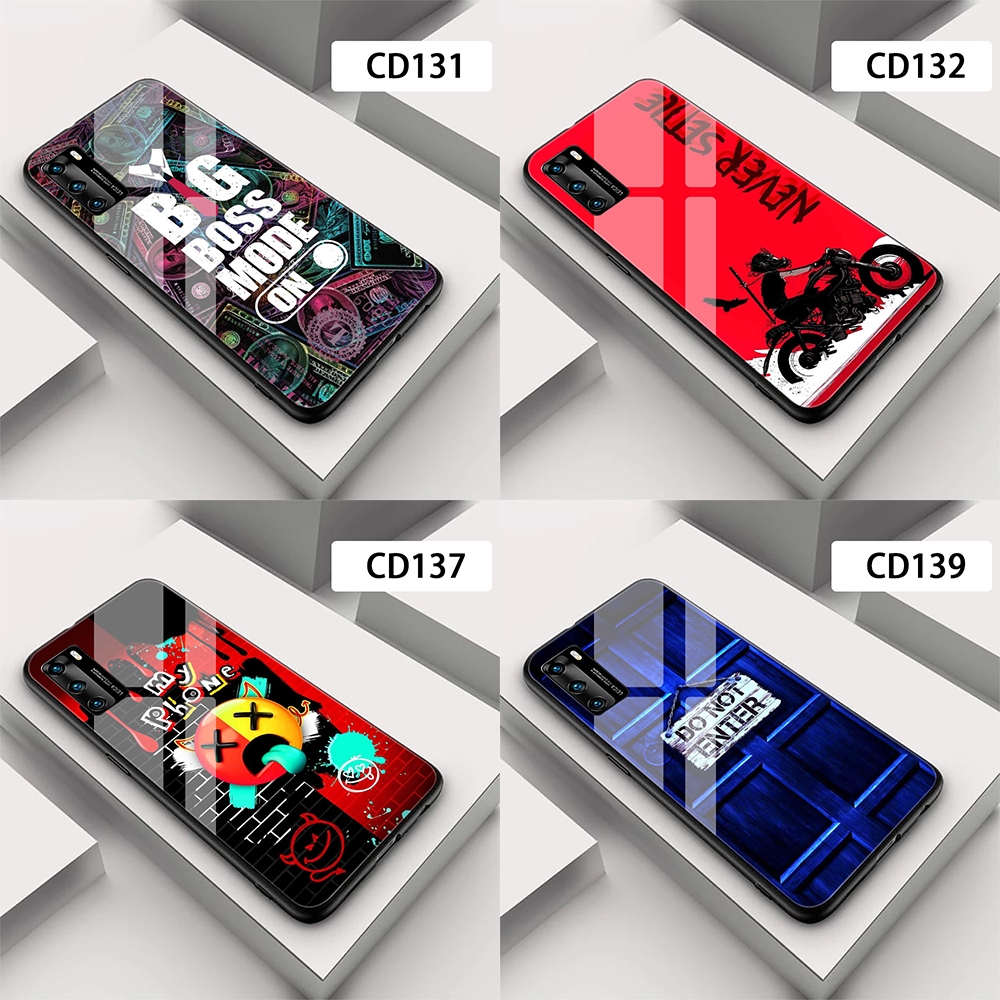 PC Plexiglass Back Case Realme Text Series สําหรับ Narzo 50 (5G) / Narzo 50 Pro / Narzo 50i / Q5i