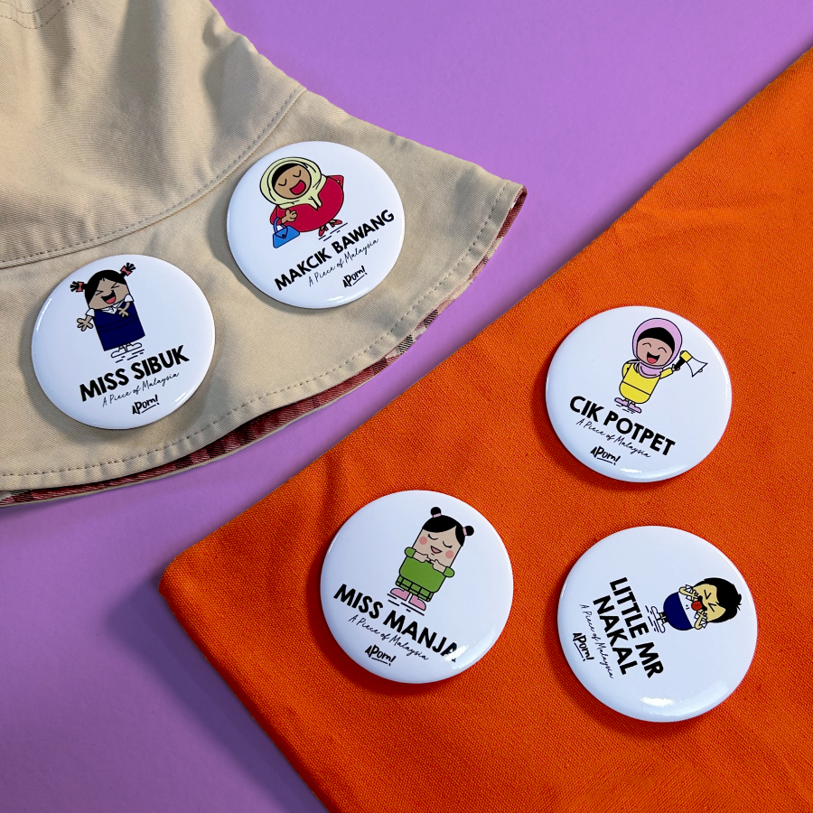 ป้ายกระดุม APOM - Geng