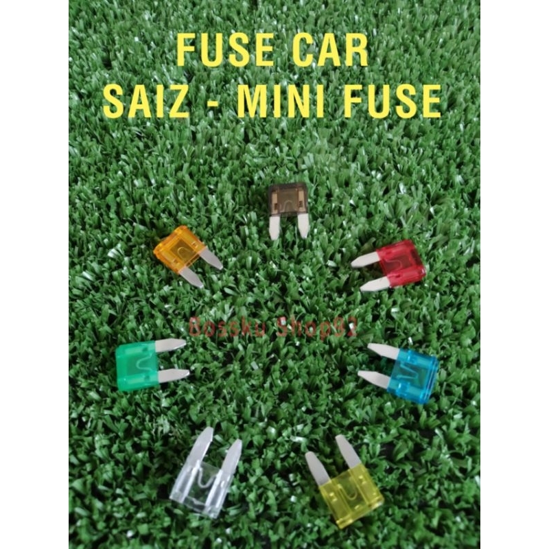 FUSE CAR MINI FUSE (10 ชิ้น) ATN 5A, 7.5A, 10A, 15A, 20A, 25A, 30A