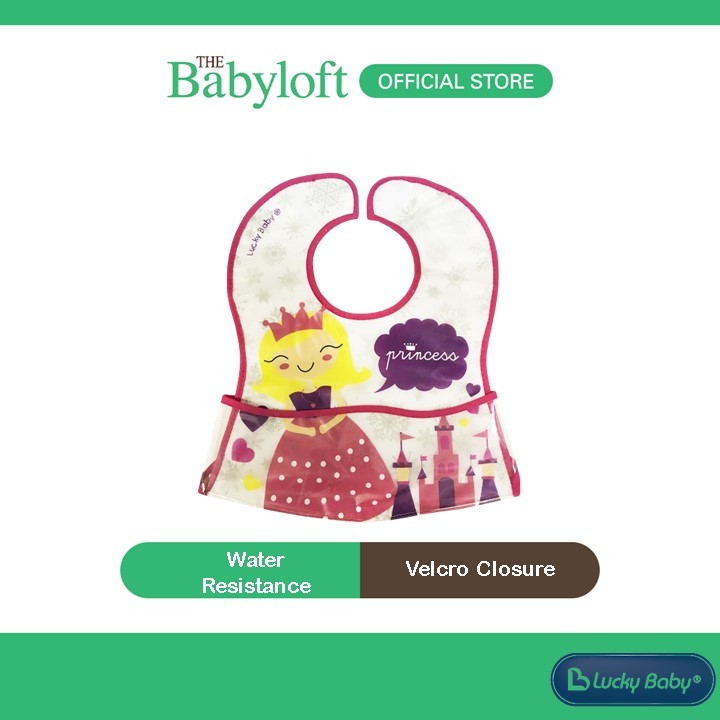 Lucky Baby Primo Ezee Clean Bib - เจ้าหญิง 6+ เดือน