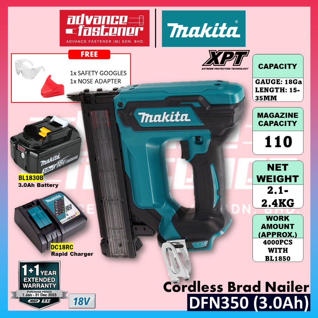 MAKITA DFN350Z / DFN350 เครื่องตอกตะปูไร้สาย 18V