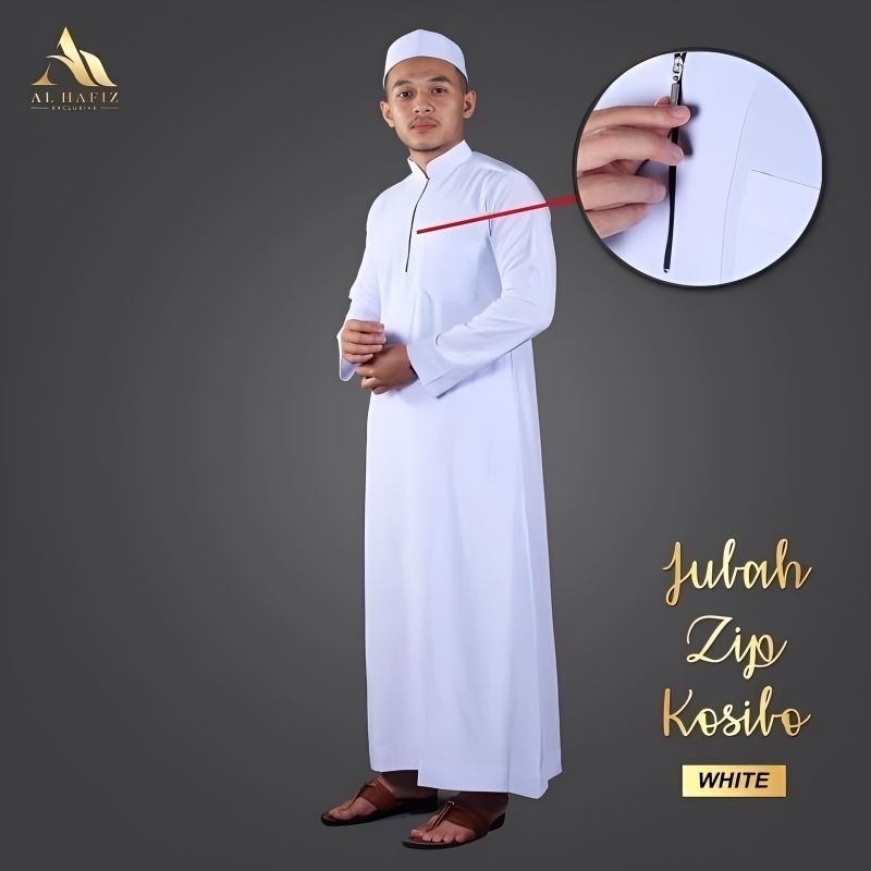 ✅ADULT IMAM ROBE KOSIBO ZIP TAFIZ UMRAH 💯 ผ้าคอตตอน ผ้านิ่ม