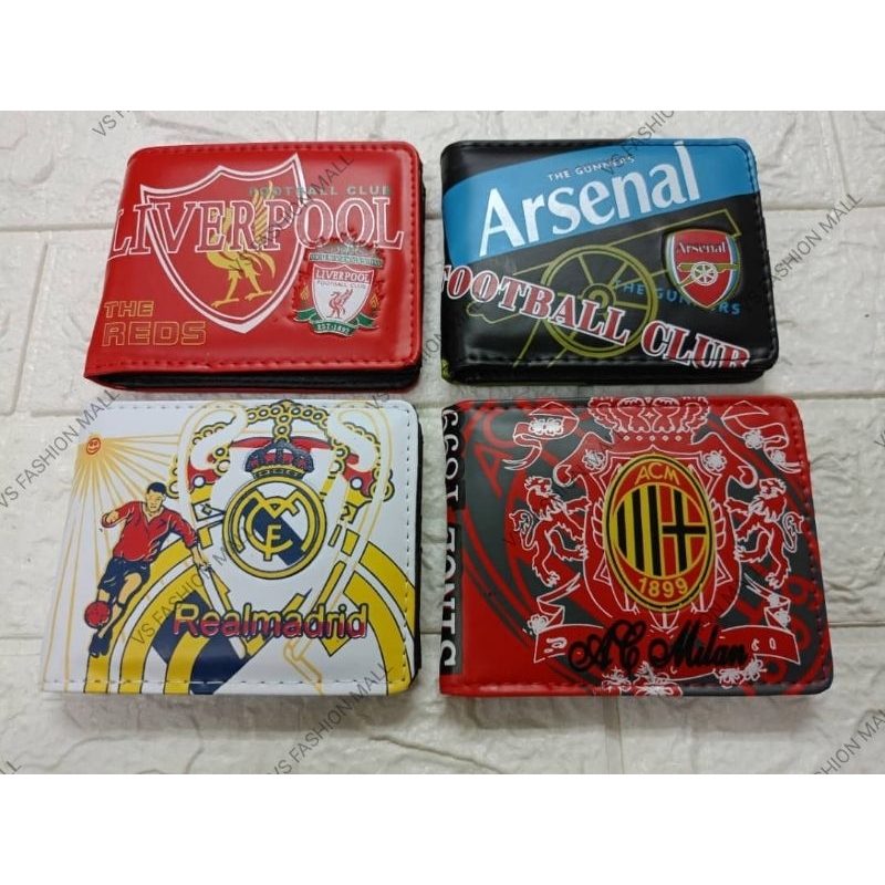 กระเป๋าสตางค์ dompet pendek สโมสรฟุตบอล bola sepak premier league EPL Arsenal Manchester Liverpool F