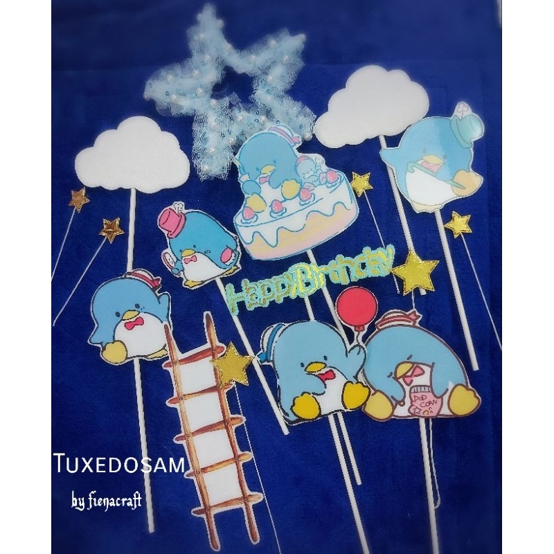 ท็อปเปอร์ทักซิโด้ซัมสําหรับ 7INCH CAKE