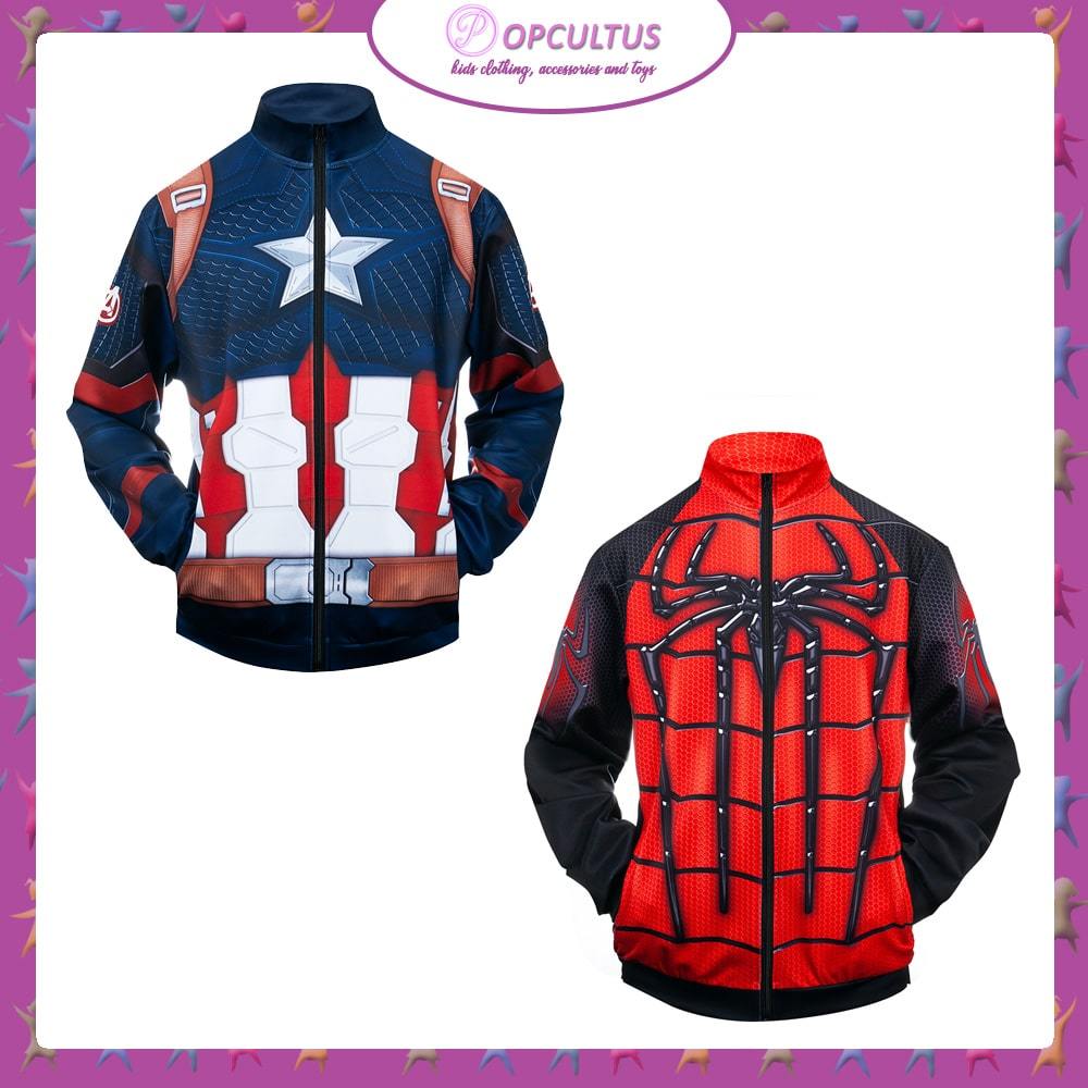 Jaket Baju Superhero เสื้อกันหนาวผู้ชายเสื้อแจ็คเก็ต