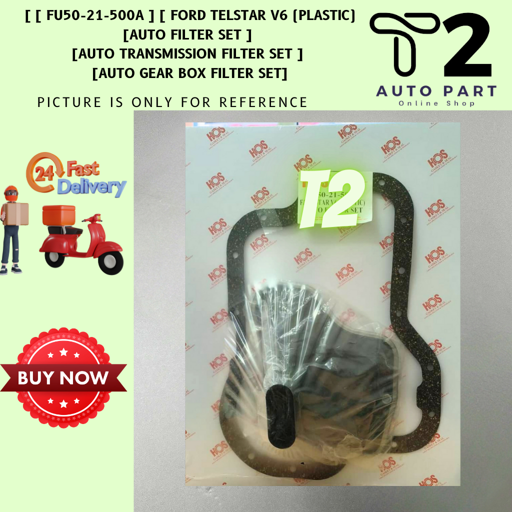 T2 FORD TELSTAR V6 *PLASITC* ชุดกรอง TRANSMISSION อัตโนมัติ / ชุดกรองกล่องเกียร์อัตโนมัติ FU50-21-50