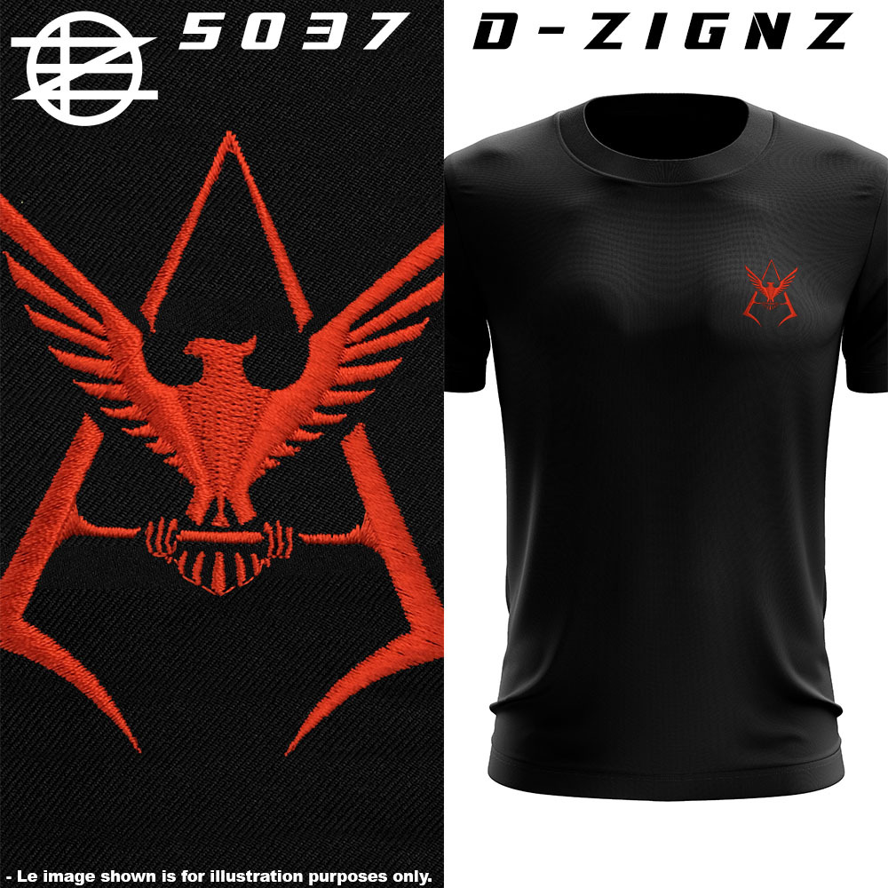 เสื้อโลโก้ GUNDAM Char Aznable - งานปัก