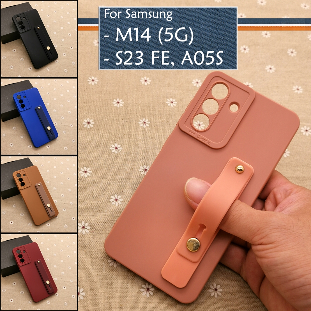 Samsung Galaxy M14 5G Samsung S23 FE Samsung A05S Ring Back Case Phone Cover Casing Colourful Stand 