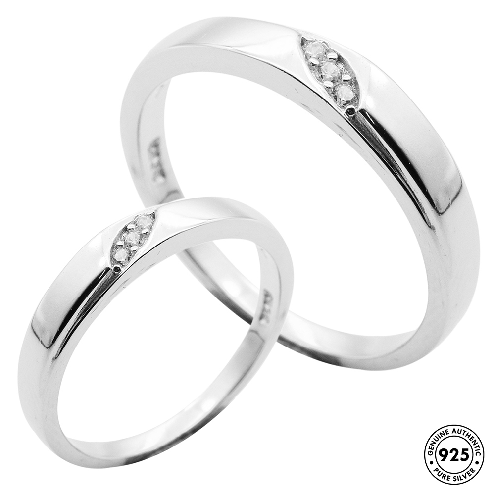 ELFI Haven แหวนคู่รักเงิน 925 T27-C