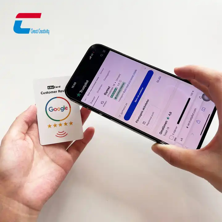 Google Review POP Card NFC