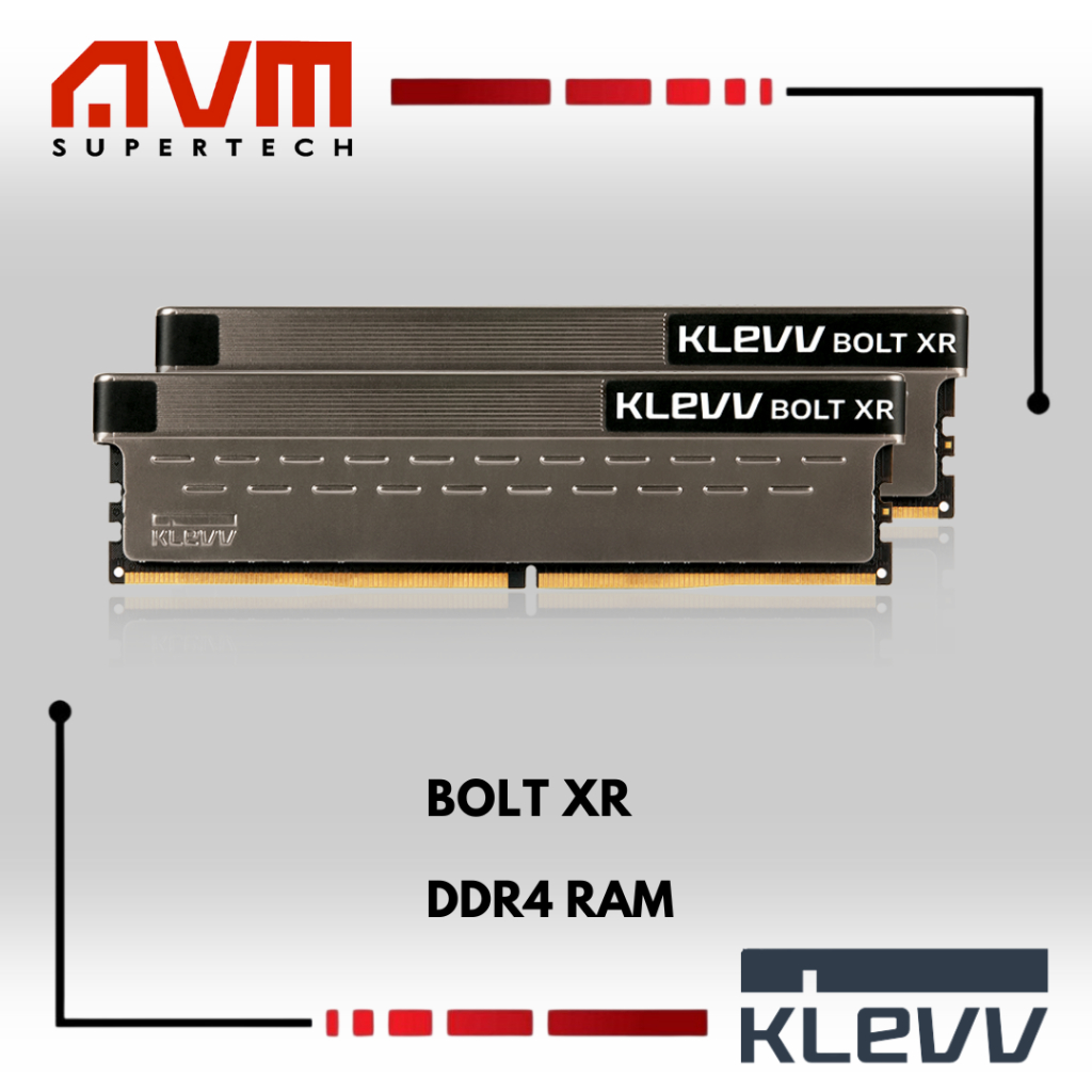Avm KLEVV BOLT XR 3600MHZ / 4000MHZ DDR4 หน่วยความจําเกมมิ่ง DIMM RAM - 16GB x 2 / 8GB X2