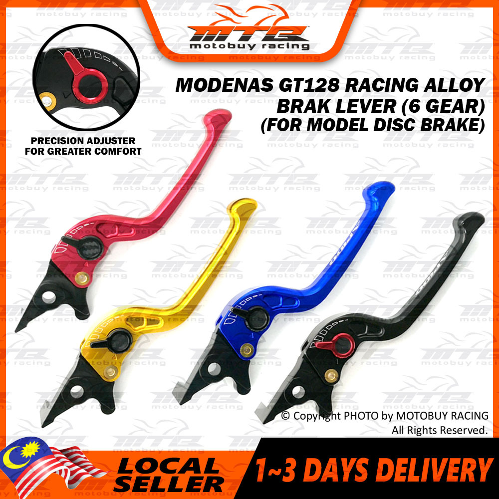 MODENAS GT128 RACING ALLOY BRAKE LEVER (6 เกียร์) (สําหรับดิสก์เบรกรุ่น)