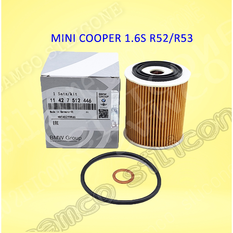 MINI COOPER กรองน้ํามัน R50 R52 R53 1.6S JCWT W10B16A W11B16A W10B14A (11427512446) HU 816/2 x